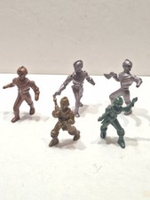 Vintage Ajax Archer Plastic Spacemen lot of 5 1950s 3in.