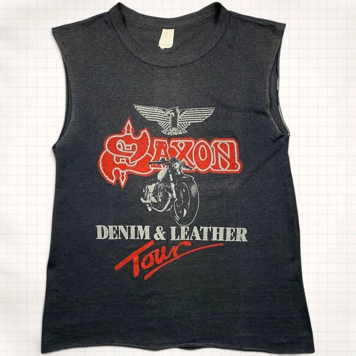 SAXON Isle of Man Live Tシャツ 1990 SAXON Isle of Man Live Tシャツ
