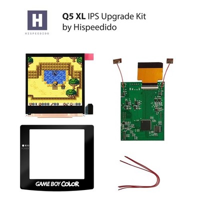 Hispeedido IPS LCD Kit Q5 XL für Game Boy Color GBC Backlight