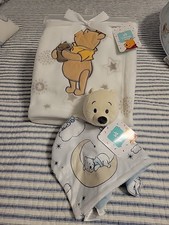 2 Piece Set Lambs and Ivy Disney Baby Winnie The Pooh blanket and Lovey