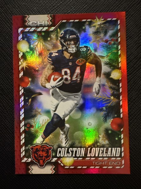 2026 Topps Red Metallic Holiday Colston Loveland /10 - Bears