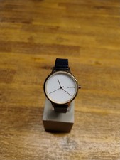 Skagen Damen Uhr Anita, Slim Line,  SKW2671, Granitziffernblatt,LEDERBAND, gold