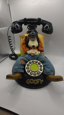 Rare Disney 1990s Goofy Automated Corded Phone Collectible Disneyana Telemania 