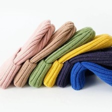 THICK Ribbed Beanie Knit Ski Cap Skull Hat Warm Solid Plain Color Winter Cuff US