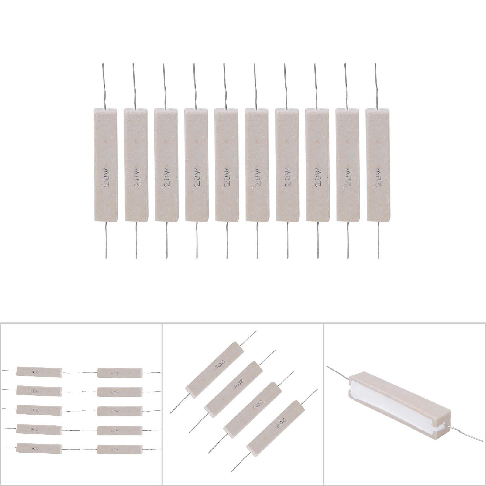 (10R)Cement Resistor Moisture Resistant Electronic Component Low Noise☜