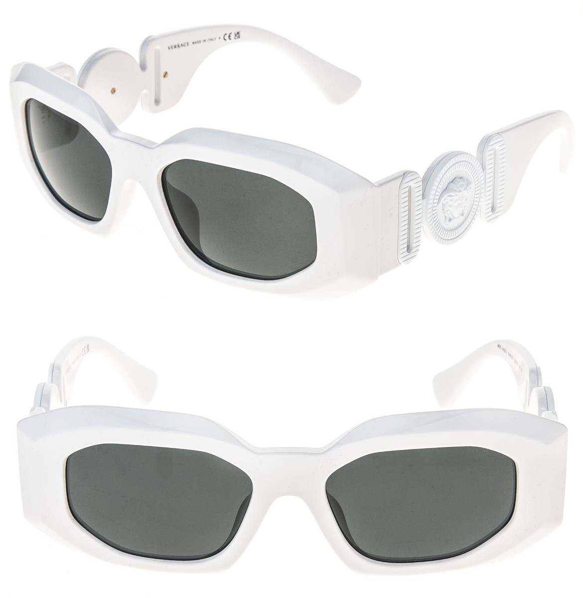 VERSACE VE4425U BIGGIE Medusa MAXI HIP Emblem 4425 White Unisex