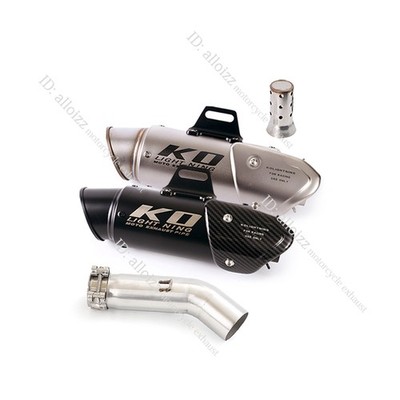 For Suzuki GSXR750 GSXR600 2011-2026 Exhaust System Mid Pipe 51mm Tail Muffler