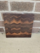 Geometric End Grain Walnut Charcuterie Board - Cutting Board - Butcher Block