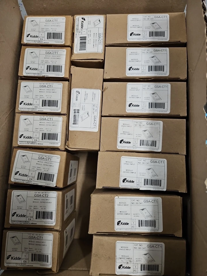 New Kidde GSA-CT1 Single Addressable Fire Alarm Monitor Module.