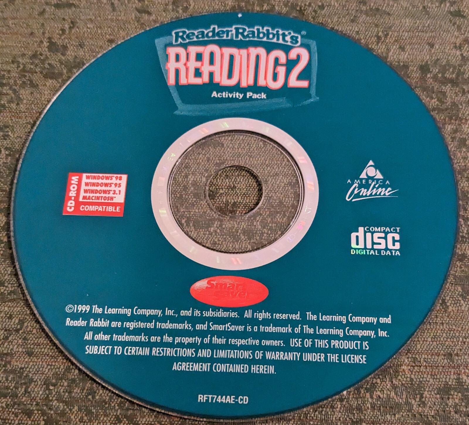 Reader Rabbit's Reading Development Library 2 Reader Rabbit's Reading 2 Activity Pack - rare retro PC game - disc ...