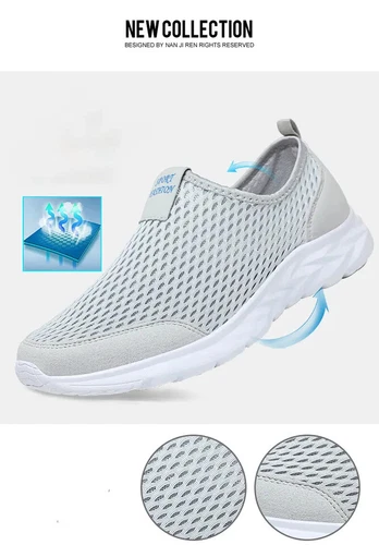 Lässige Männer Slip on Schuhe Athletische Laufen Gym Turnschuhe Tennis Walking- - Bild 6 von 28