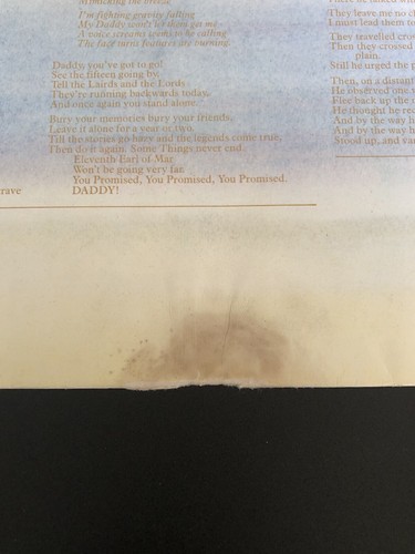 Genesis - Wind & Wuthering Vinyl Record 1976 Charisma VG+ in Cardboard Sleeve - Picture 13 of 13