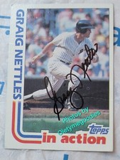 1982 Graig Nettles  3rd Base signed Autographed No. 506 Topps