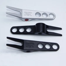 New Divot Pivot Tool Stamped Aluminum -Silver /Black