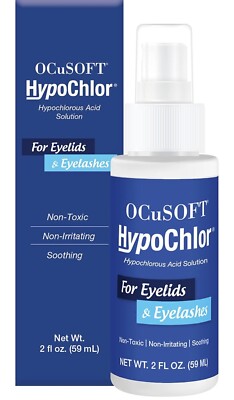 HypoChlor Spray - 2 oz - Non-Irritating Eyelid Cleanser Solution - OCUSOFT