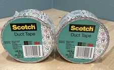 Scotch Brand Duct Tape Roll 3M Cat with Glasses Lot of 2 Duck Tape Brand New
