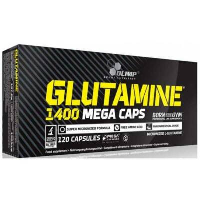 OLIMP - GLUTAMINE 1400 MEGA CAPS - 120 Kapseln ( Lieferung nur in 4 Blistern! ) 