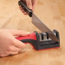 Professional Knife Sharpener Kitchen Knife Blade 3 Section By Chef Valley