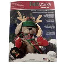 Feltworks Craft Kit-Decked Out Doggie Christmas Decoration by Dimensions-NEW