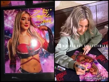 Zayda Steel Signed Metallic 8x10 Proof WWE ID Promo NXT EVOLVE AEW