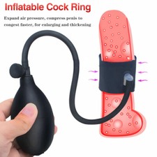 Men Penis Extender Stretcher Sleeve Train Inflatable Penis Pump Enhancer Enlarge