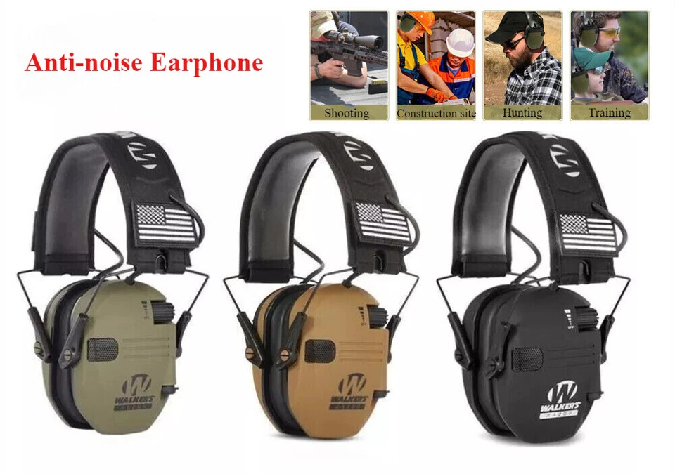 Auriculares antirruido de entrenamiento protección auditiva protección auditiva de disparo electrónico Foto 2 de 4