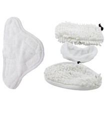 SET 4 PANNI MICROFIBRA RICAMBIO SCOPA VAPORE H2O X5 ORIGINALI LAVAPAVIMENTI NEW