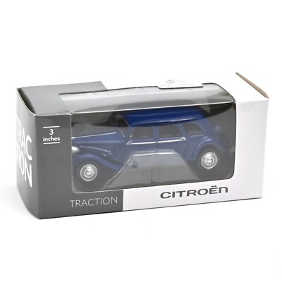 Miniature Norev Citroën Traction 1939 - 1/64 Bleue - Boîte Carton Neuve - Collection
