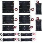 12PCS 18650 Battery Holder Bundle with Wire 18650 Battery Holder Case 3.7V, 1...