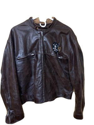 skull and crossbones leather jacket