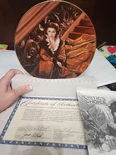 1991 Gone With The Wind Collector Plate- Waiting for Rhett- by Paul Jennis