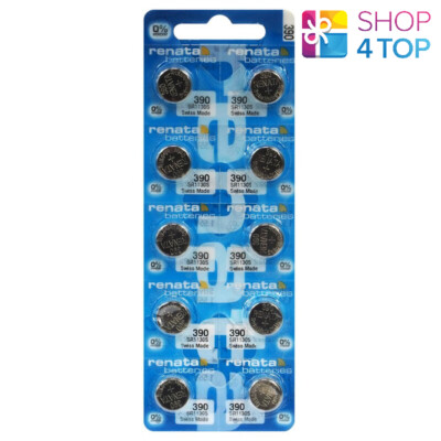 10 RENATA 390 SR1130SW BATTERIES Argent 1.55V Pile De Montre Exp 2026 ...