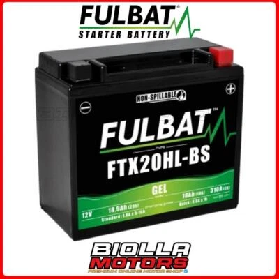 FTX20HL-BS BATTERIA FULBAT A GEL 12V 18AH MOTO SCOOTER QUAD CROSS YTX20HL-BS 425
