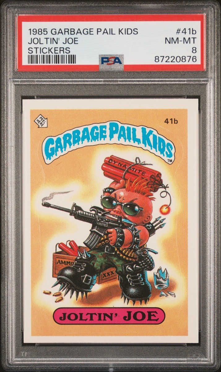 1985 Topps OS1 Garbage Pail Kids Series 1 Joltin Joe 41b Matte