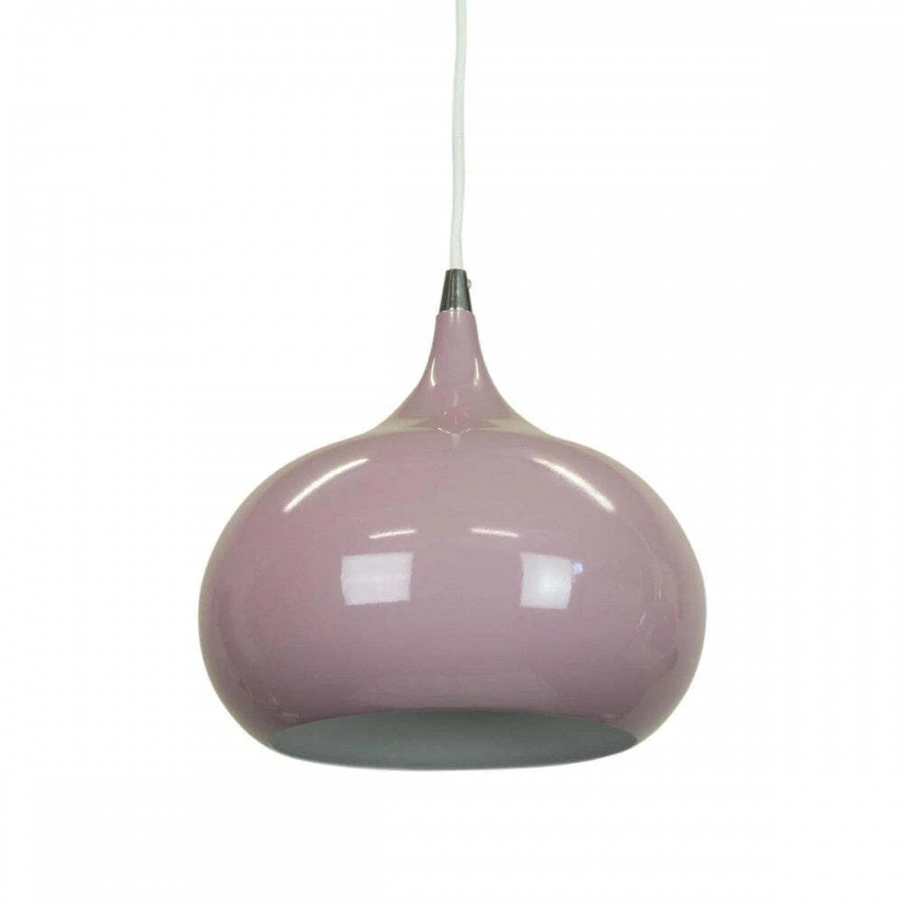 Mini Kirby Inverted Bowl Metal Pendant Light Lamp Pastel Violet