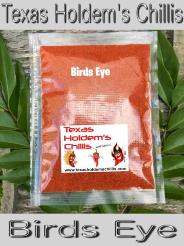 100g Vacuum Sealed 100%  Birds Eye  Chilli Chili Powder Peri Peri HOT HOT HOT.  - Picture 1 of 3