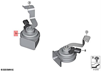 For BMW Genuine Horn 61338497397 | eBay 