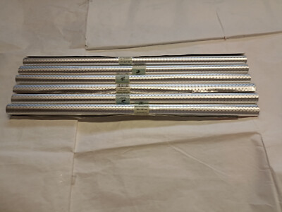 metallic laminat mit aufgedruckten Sternen 6 Rollen versilbert