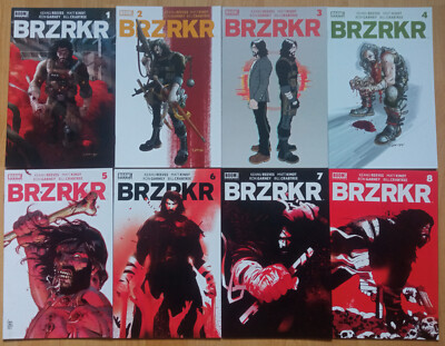 BRZRKR No. 1-8 - Boom! Studios - Keanu Reeves, Matt Kindt, Ron Garney - Comics