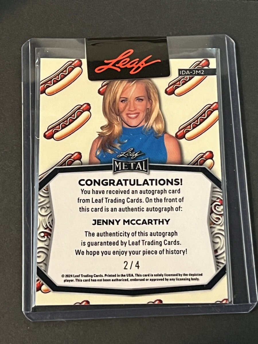 2024 Leaf Independence Day Jenny McCarthy Auto Silver Refractor