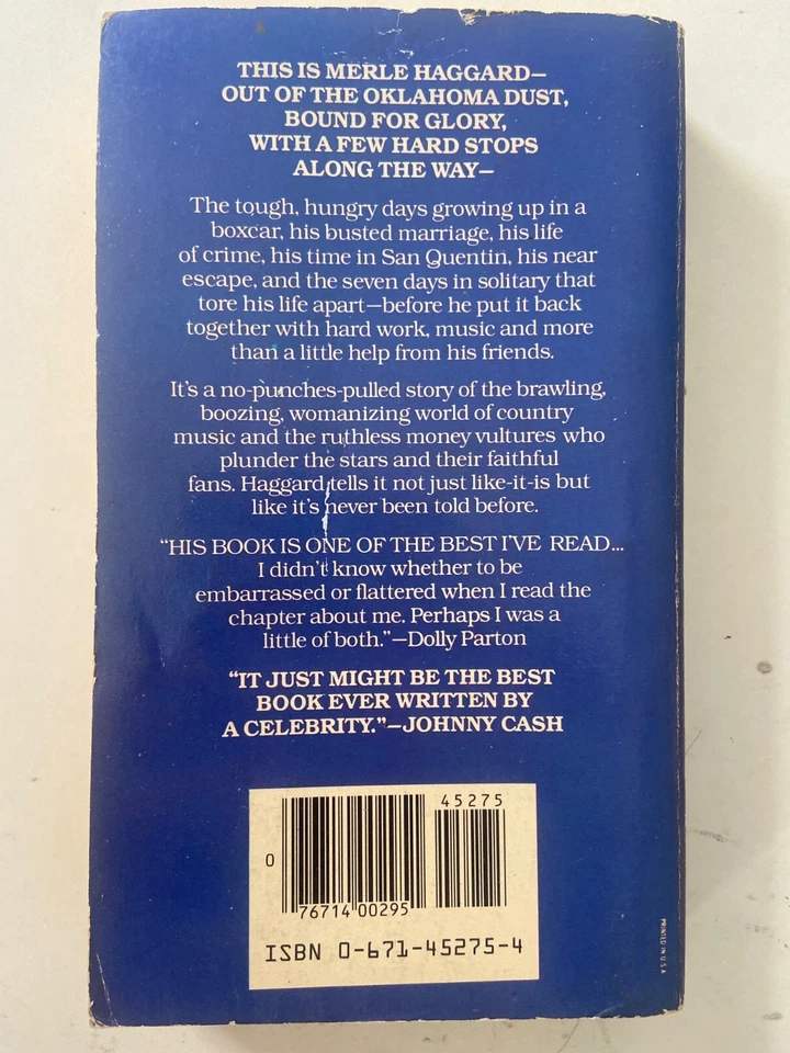 Sing Me Back Home, My Story by Merle Haggard w/ Peggy Russell, 1983 1st Printing - Image 2 of 4