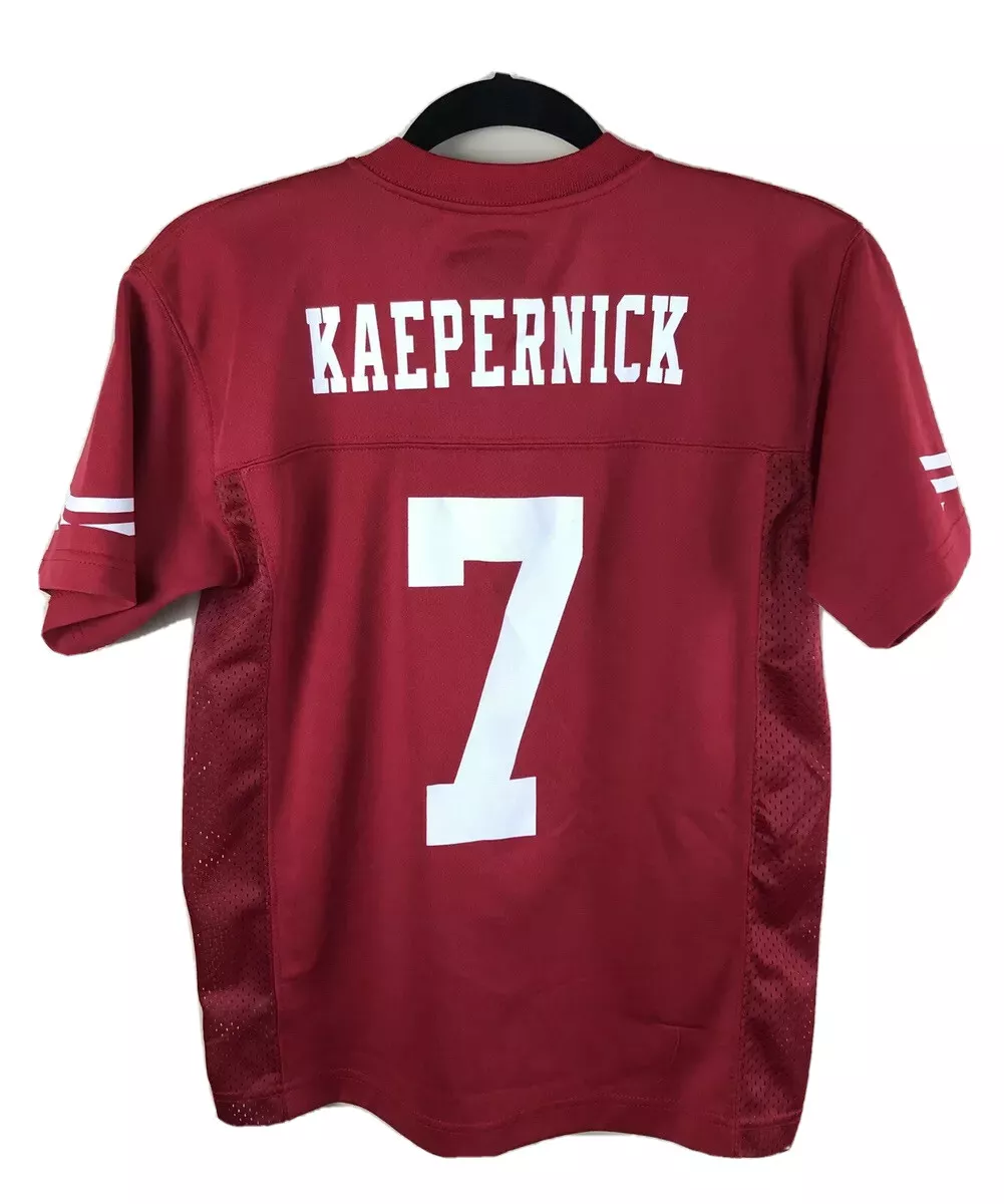 NFL Team Apparel San Francisco 49ers 7 Colin Kaepernick Jersey Printed Youth M