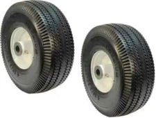 2 Flat Free Mower Front Wheels for Toro TimeCutter-Z MX4250 Z5000 SS4260 SS4200