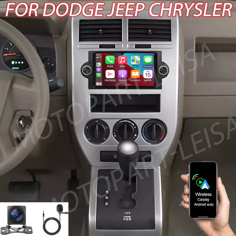 Dodge Jeep Chrysler Car Stereo with GPS Navigation CarPlay & Backup Camera  