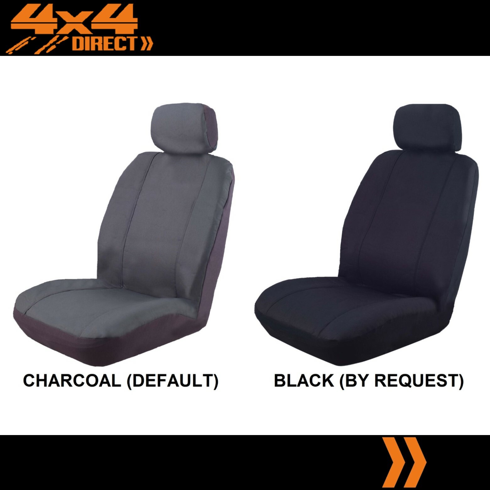 SINGLE WATERPROOF CANVAS CAR SEAT COVER FOR GMC SIERRA 1500 HD