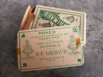 Jeu De Cartes Ancien Exposition Universelle 1900 B.P GRIMAUD N°90 Complet