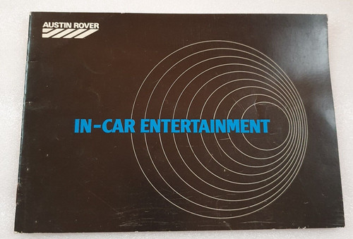 Austin Rover In-Car Entertainment Salesman Instruction Guide 1984 Radio Cassette