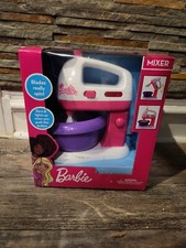 Barbie Pretend Play Mixer with working blades Pink  White New Ages 3 