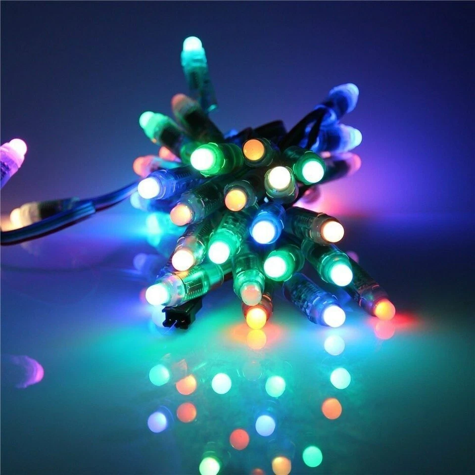 50/1000 DC 5V 12V WS2811 IC RGB Vollfarbe Pixel LED Modul Licht Weihnachtslampe  - Bild 1 von 4