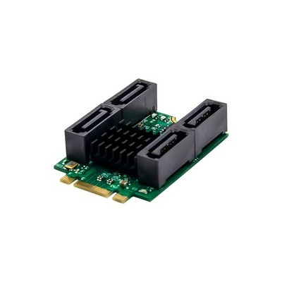  M.2 B+M KEY to 4Port SATA3.0 6Gbps RAID Array Industrial Expansion Adapter Card